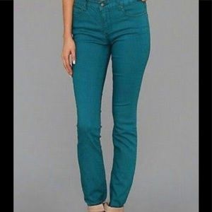 Anthropologie • Free People FP Turquoise Skinny Denim Jeans